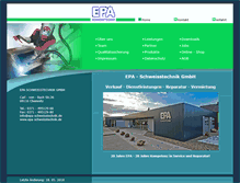 Tablet Screenshot of epa-schweisstechnik.de